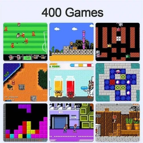 Mini Vídeo Game Retro Clássico 400 Jogos 2 Player Com Controle