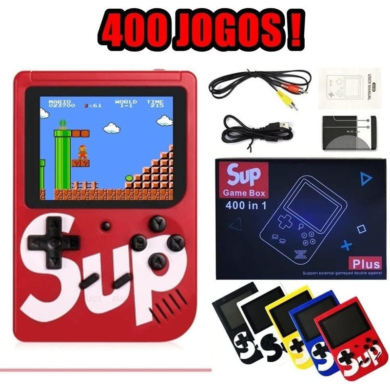 Mini Vídeo Game Retro Clássico 400 Jogos 2 Player Com Controle